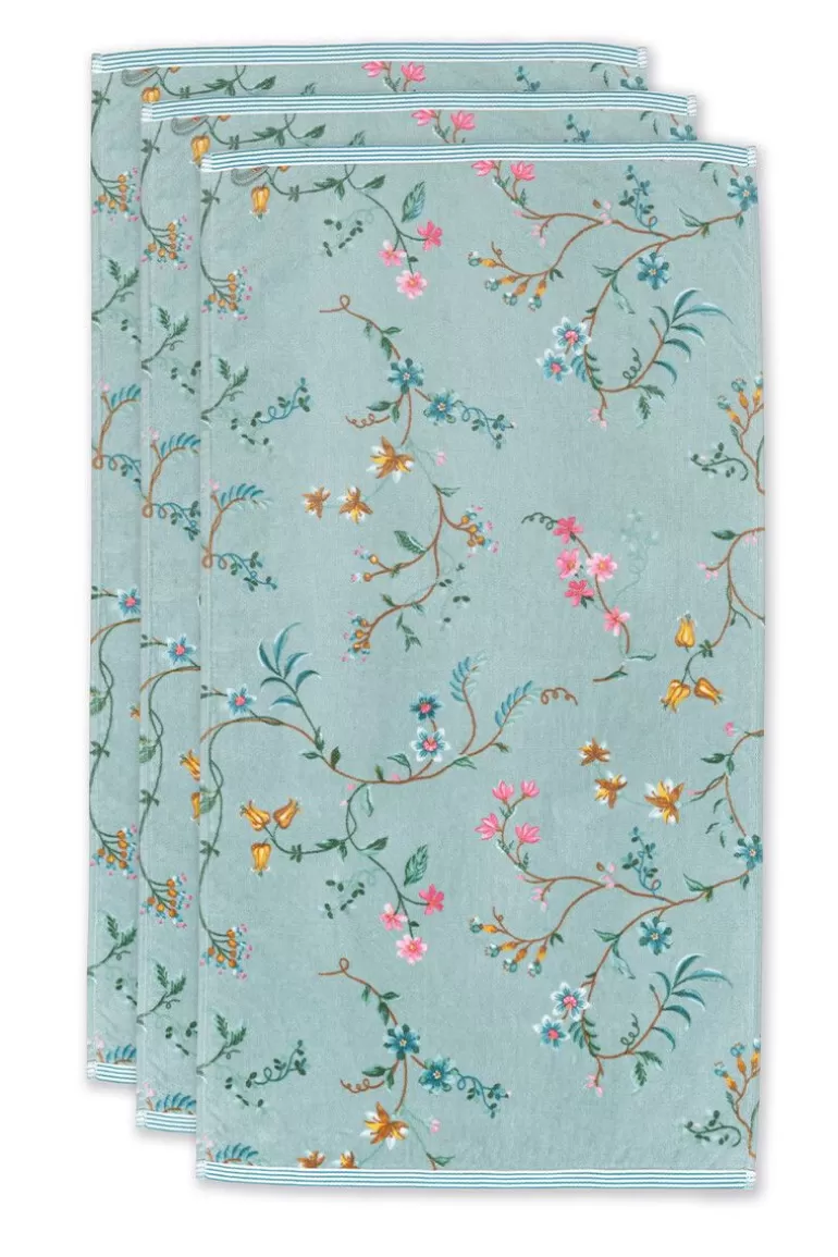 Fashion Bath Towel Set/3 Les Fleurs 55X100 Cm Towels