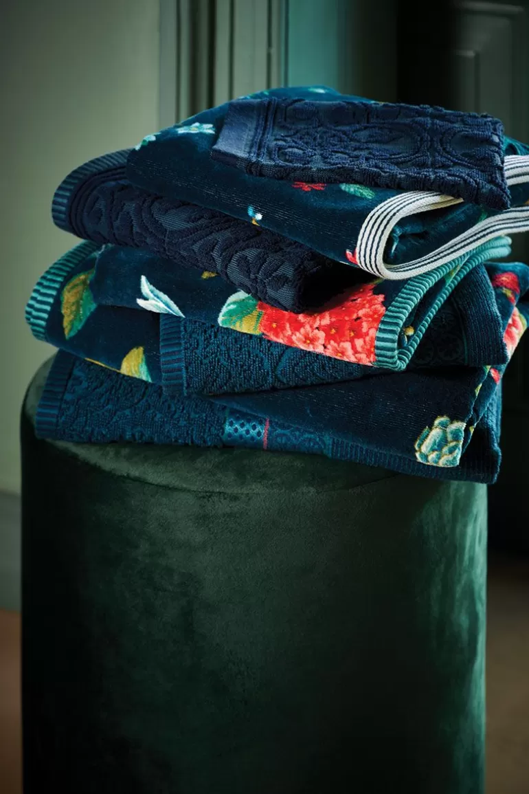 New Bath Towel Set/3 Les Fleurs Dark 55X100 Cm Towels