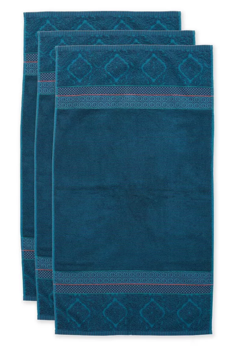 Online Bath Towel Set/3 Soft Zellige Dark 55X100 Cm Towels