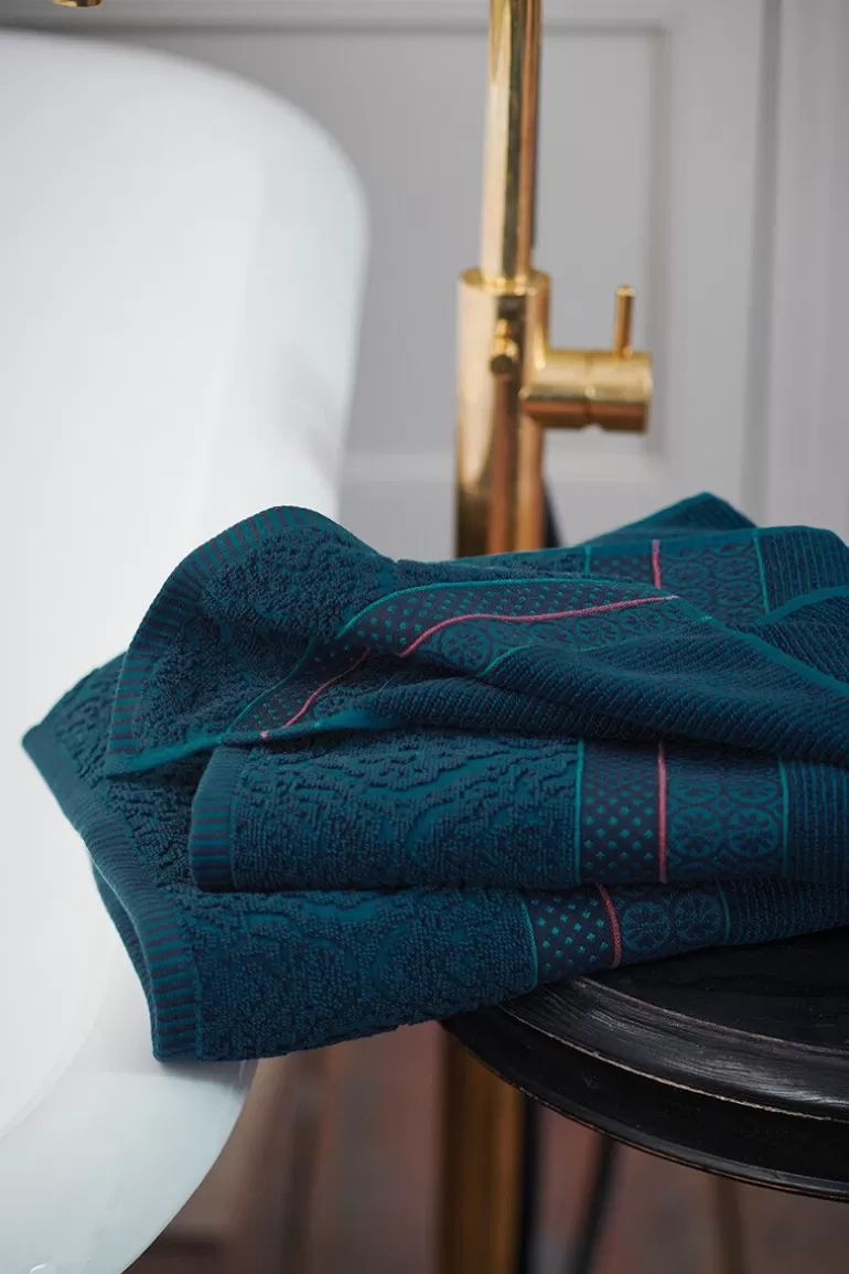 Online Bath Towel Set/3 Soft Zellige Dark 55X100 Cm Towels