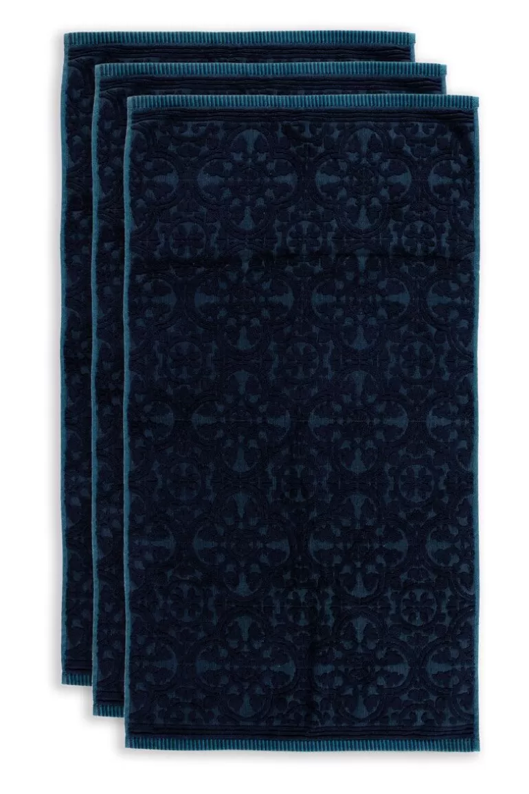 Fashion Bath Towel Set/3 Tile De Pip Dark 55X100 Cm Towels