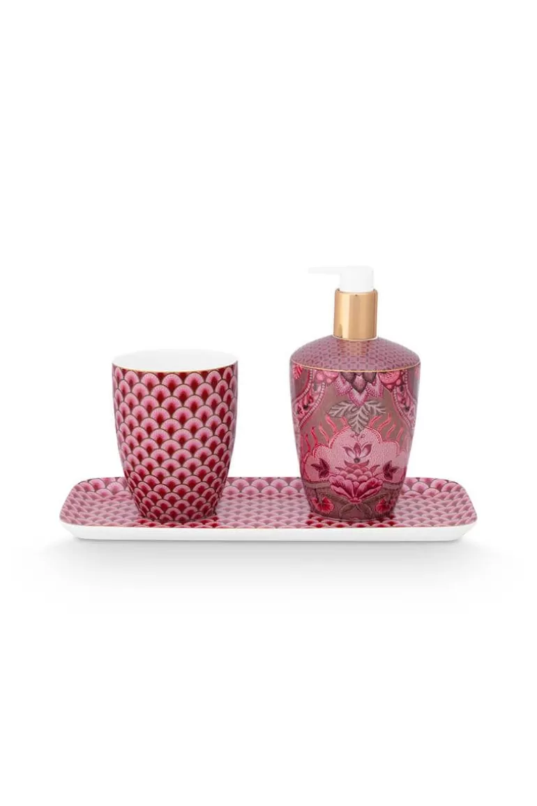 Online Bathroom Accessories Set/3 Kyoto Festival Dark Soap Dispenser