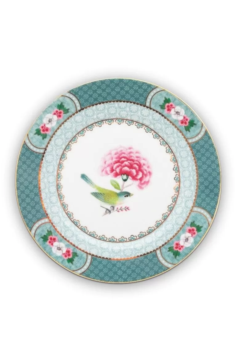Clearance Blushing Birds Pastry Plate Blue 17 Cm Cake Plates