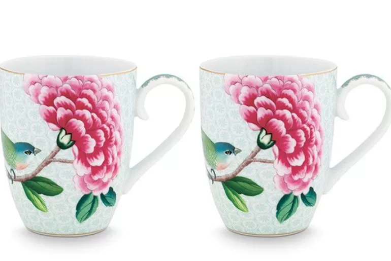 Shop Blushing Birds Set Of 2 Mugs Large Tea Mugs