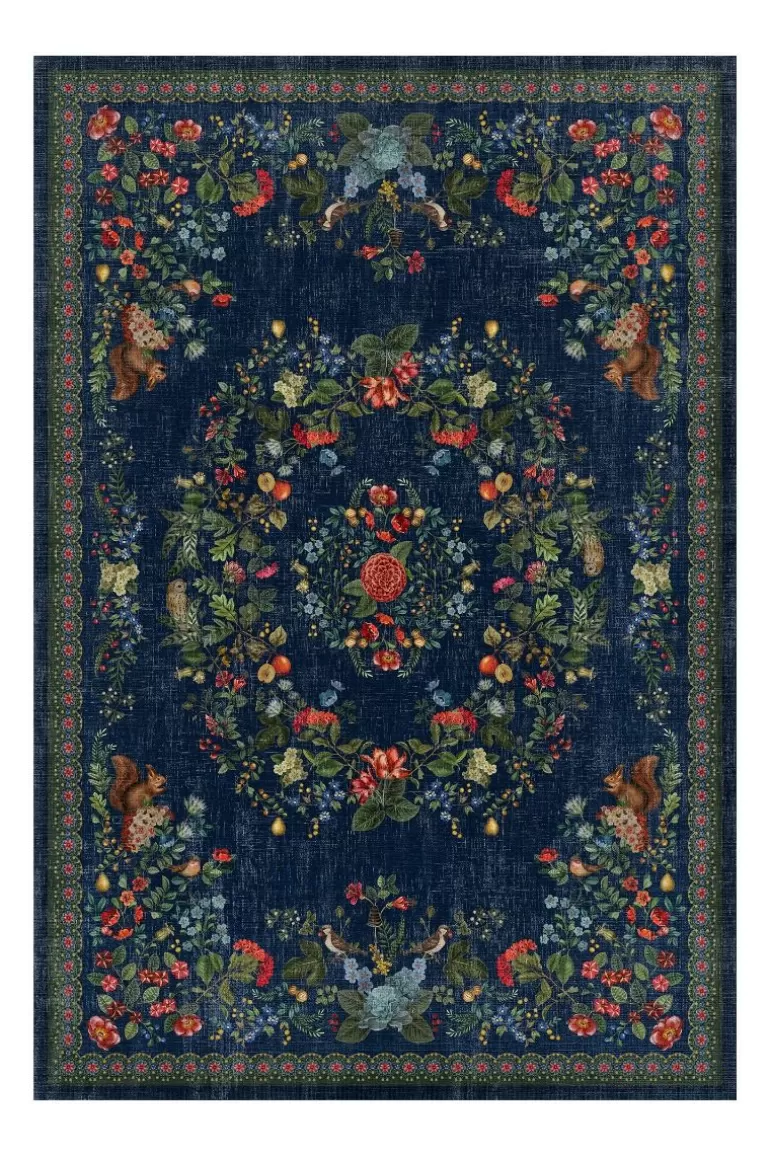 Flash Sale Carpet Fall In Leaf By Pip Dark Blue Rectangular Carpets
