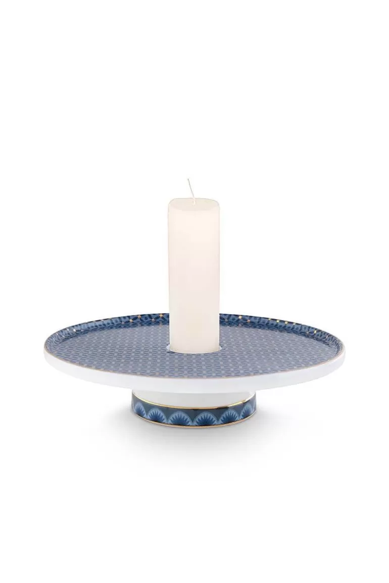 Clearance Cross Stitch Candle Tray 14Cm Candle Holders
