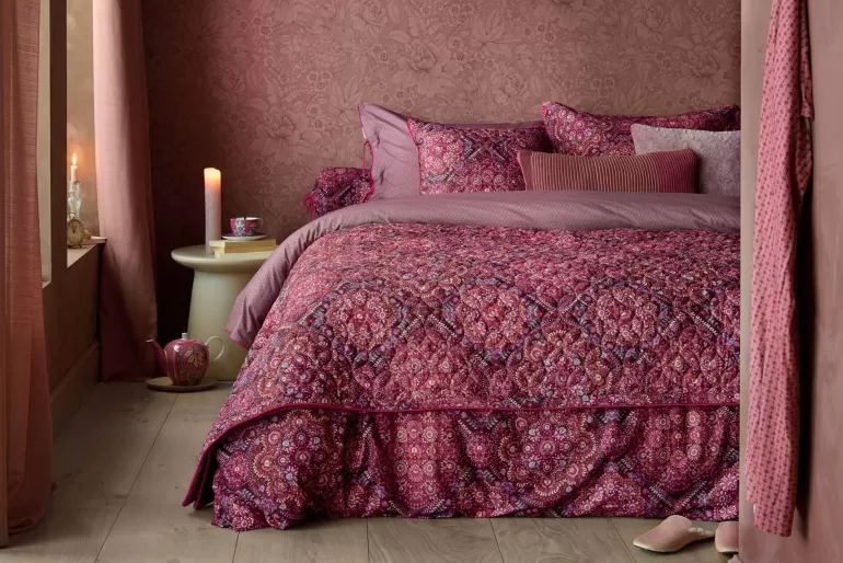 Best Cushion Quilted Il Mosaico Dark Red Cushions
