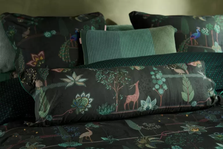 Hot Cushion Rectangle Long Alberi Dark Green Cushions