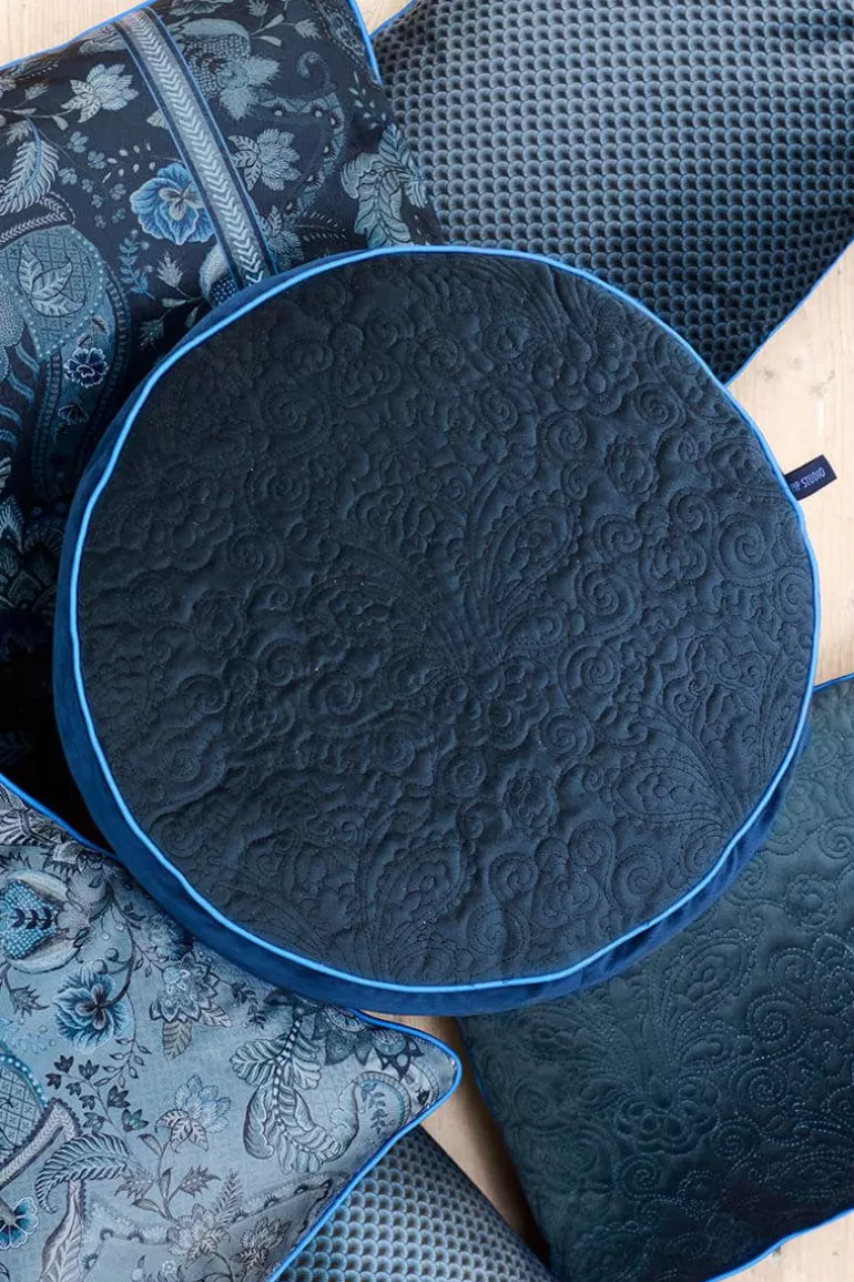 Hot Cushion Round Quiltey Days Dark Decorative Cushions