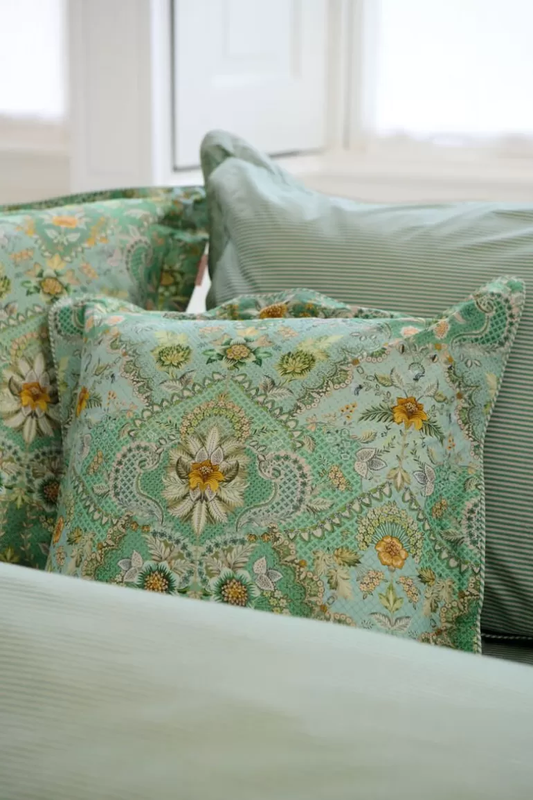 Clearance Cushion Square Saluti Piccoli Green Decorative Cushions