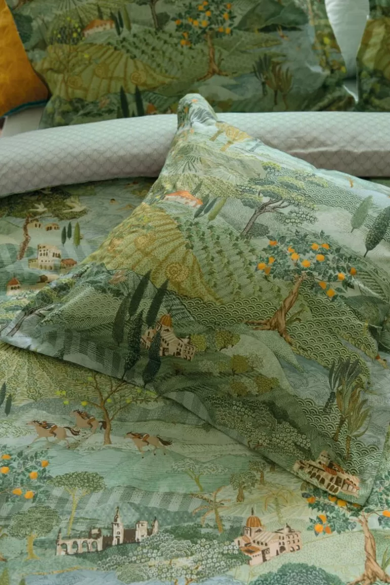 New Cushion Square Toscana Green Decorative Cushions