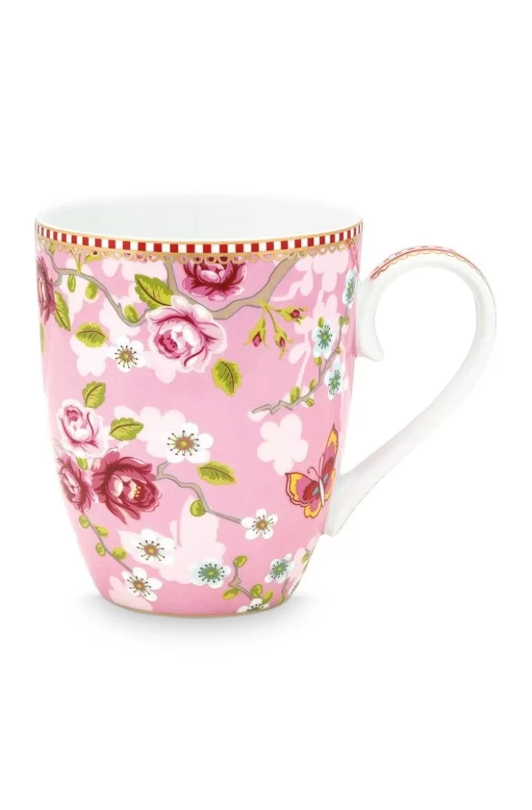 Clearance Early Bird Mug Large Chinese Rose Tea Mugs