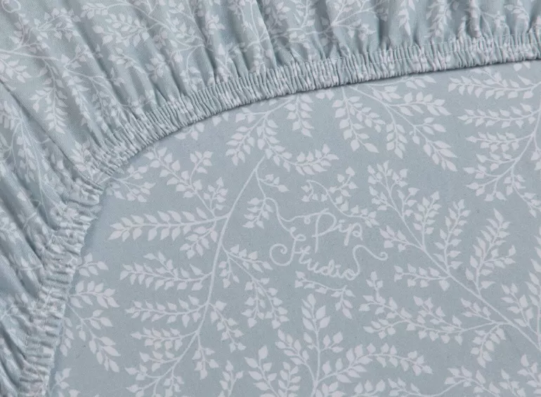 Store Fitted Sheet Leafy Grey Fitted Sheets