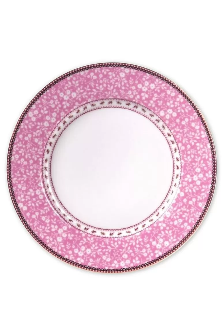 Fashion Floral Dinner Plate Pink 26,5 Cm Dinner Plates