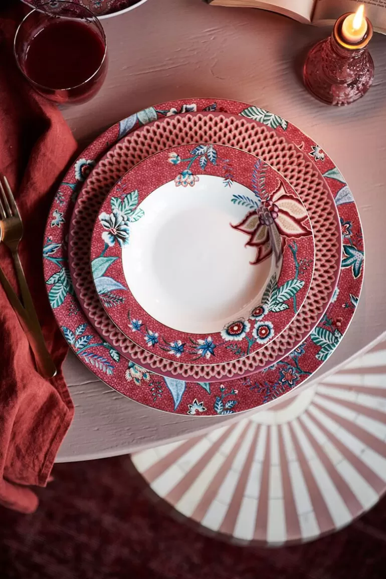 Outlet Flower Festival Deep Plate Light Dark 21.5 Cm Deep Plates
