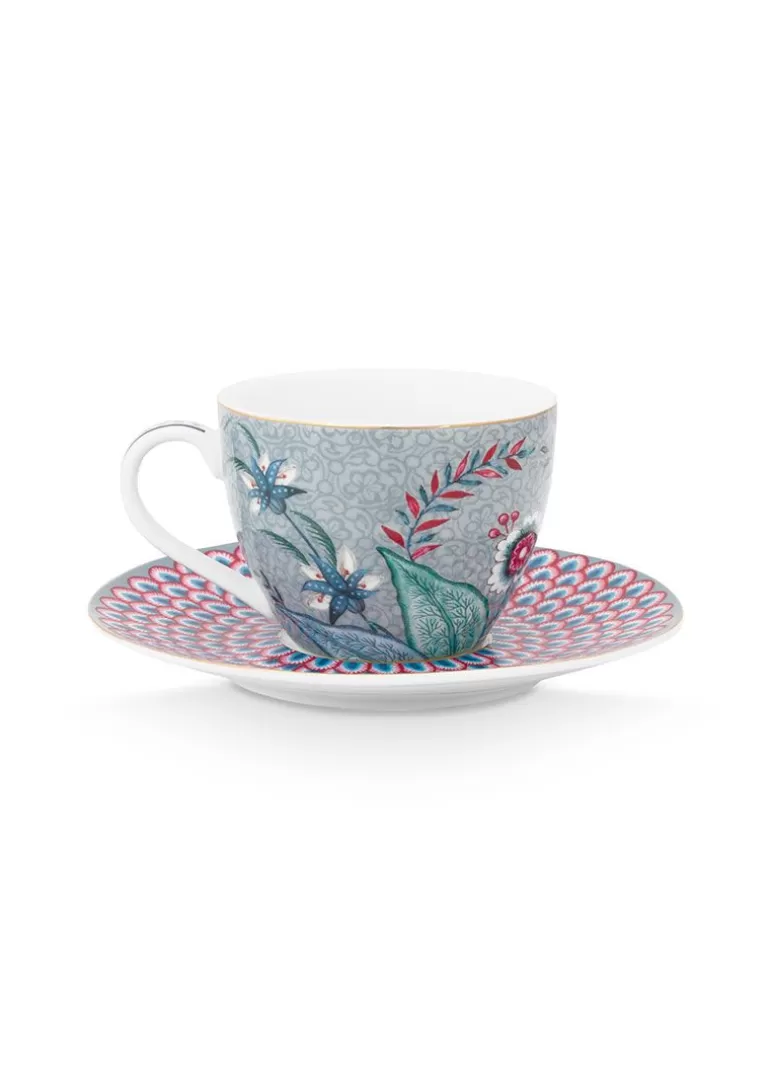 Discount Flower Festival Espresso Cup & Saucer Light Cups/Saucers