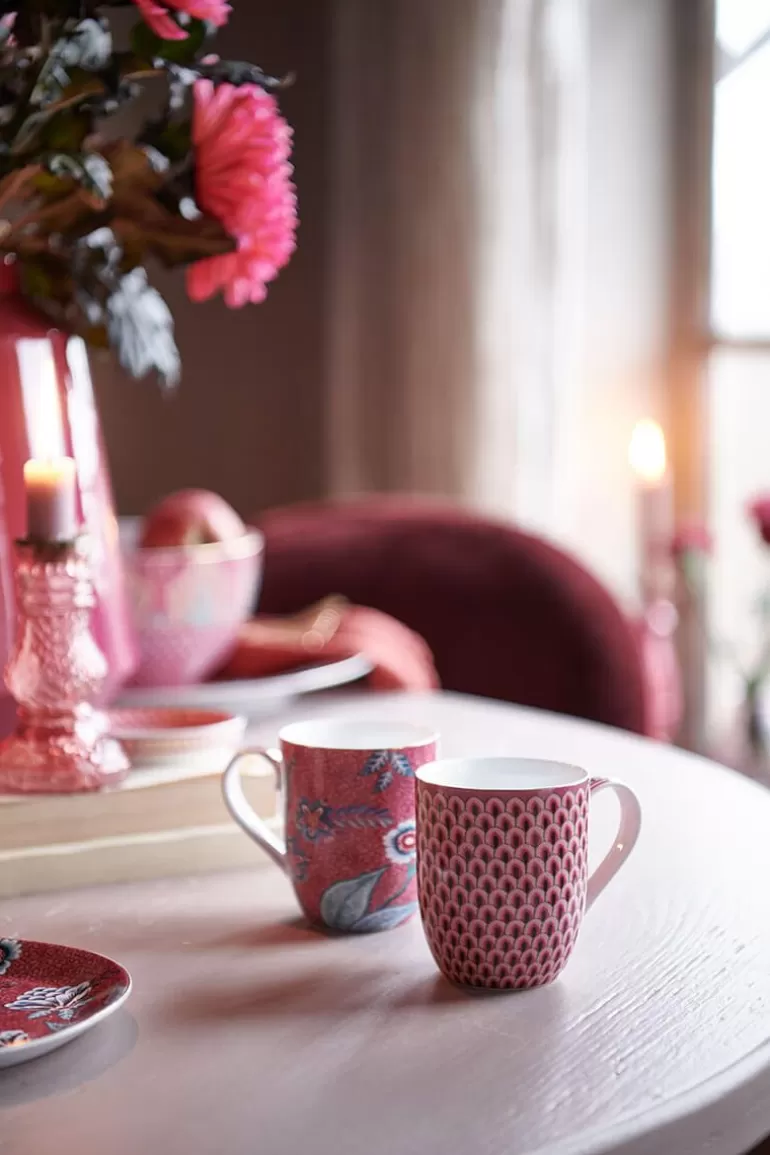 Shop Flower Festival Mug Small Red/Dark Coffee Mugs