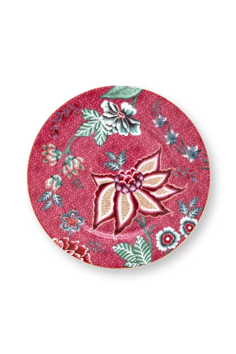 Outlet Flower Festival Pastry Plate Dark 17Cm Cake Plates