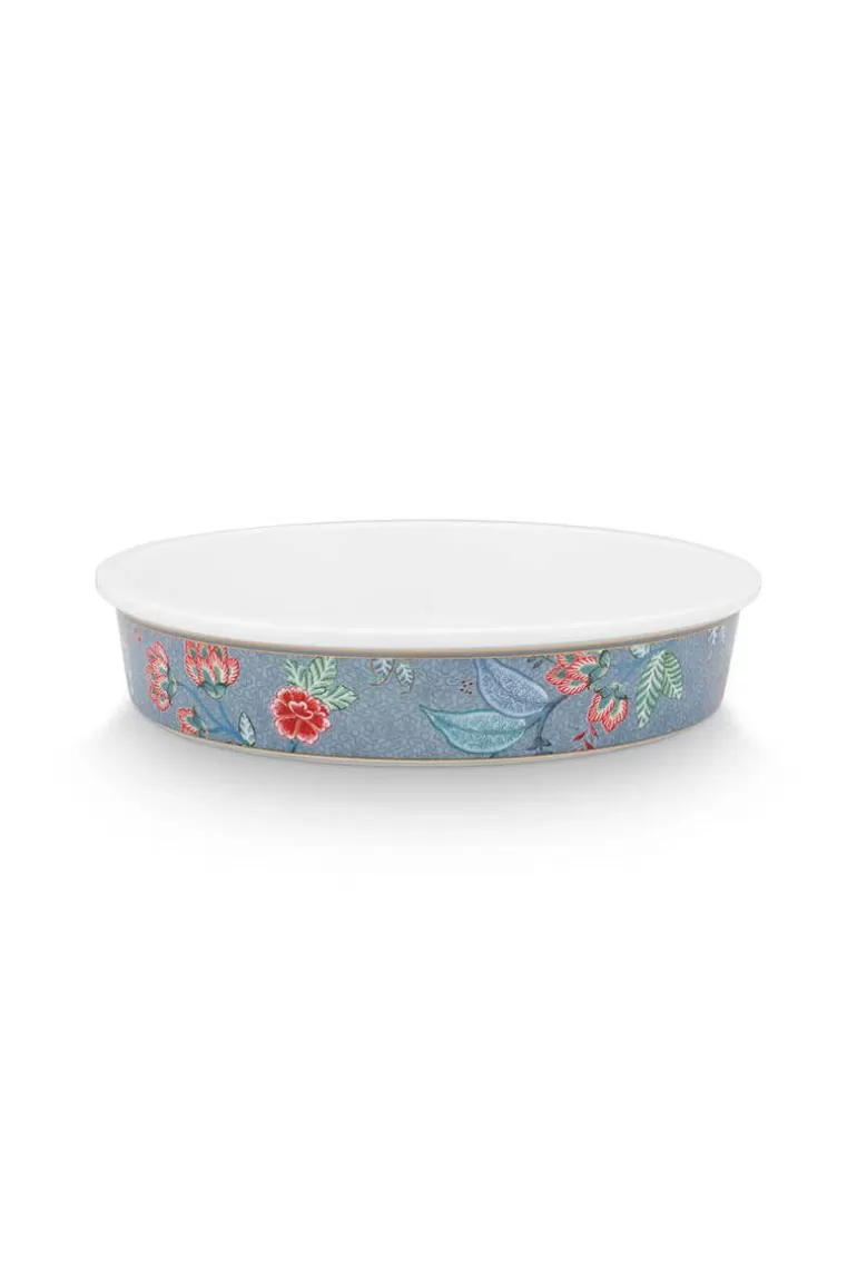 Shop Flower Festival Serving Tray Round Light Baking Dishes