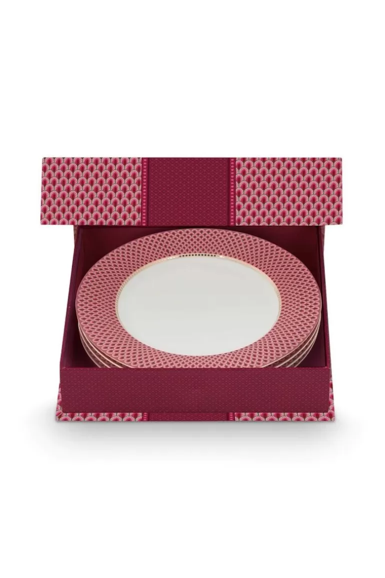 Shop Flower Festival Set/4 Dinner Plates Dark 26.5Cm Porcelain Sets