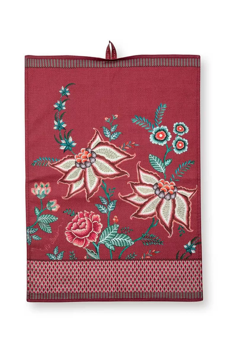 Discount Flower Festival Tea Towel Dark Tea Towels
