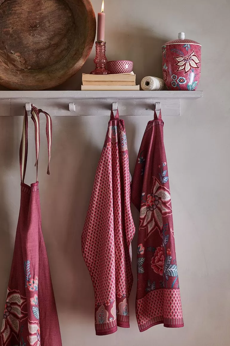 Discount Flower Festival Tea Towel Dark Tea Towels