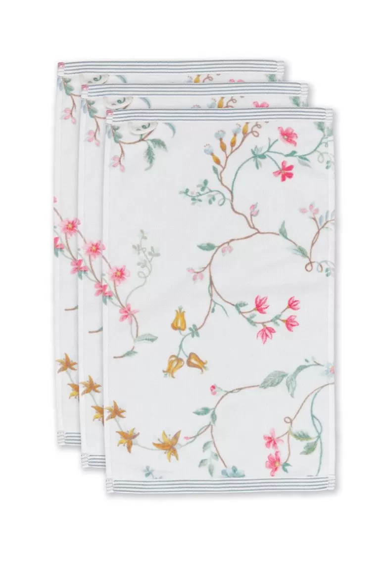 Outlet Guesttowel Set/3 Les Fleurs 30X50 Cm Guest Towels