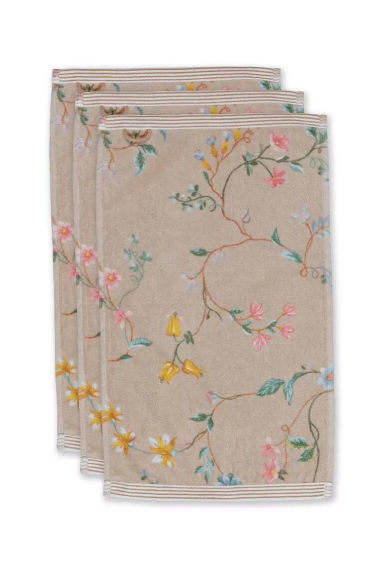 Fashion Guesttowel Set/3 Les Fleurs 30X50 Cm Guest Towels