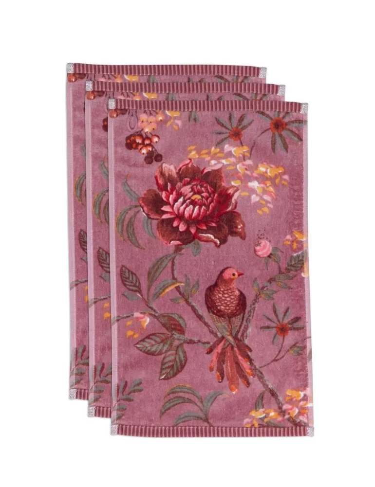 Cheap Guesttowel Set/3 Secret Garden Mauve 30X50Cm Guest Towels