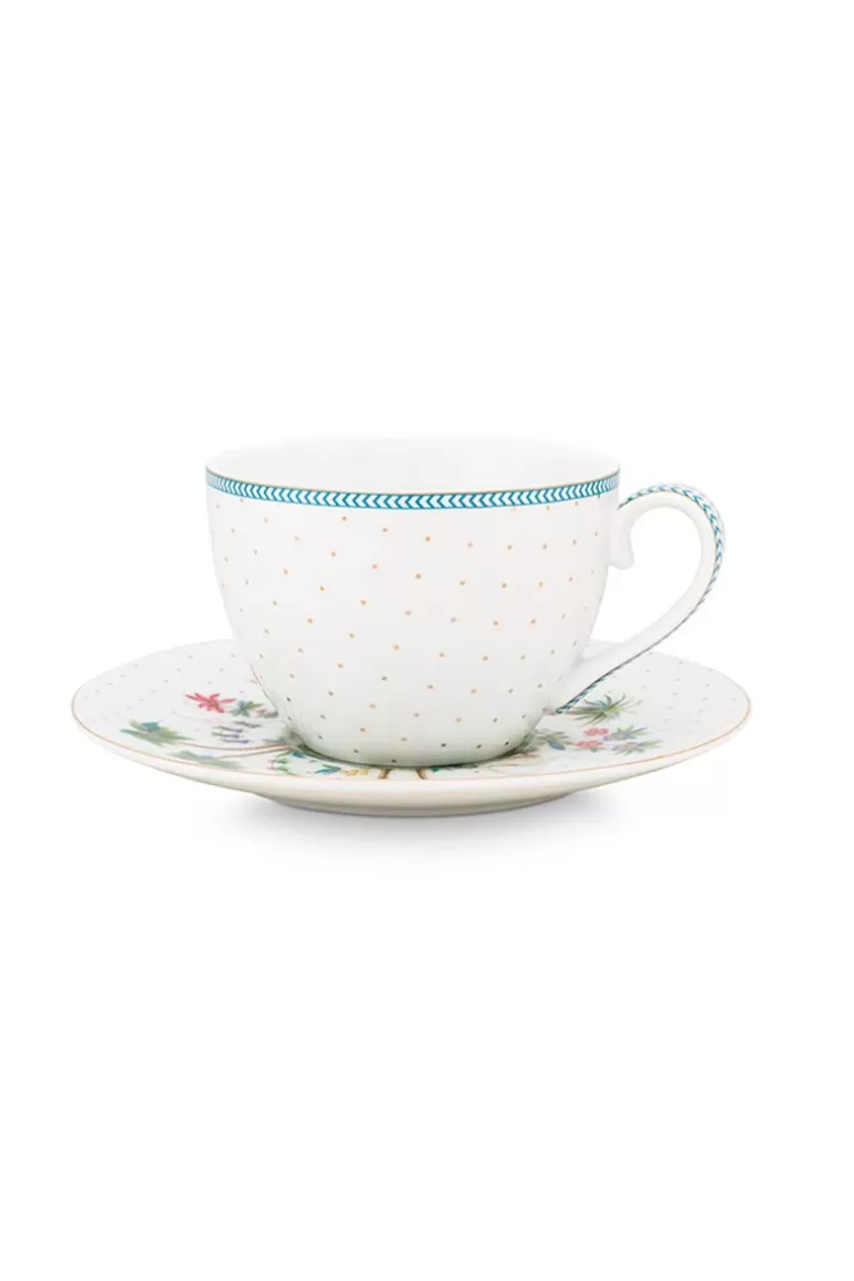 Best Sale Jolie Cappuccino Cup & Saucer Dots Gold Cappuccino Cups