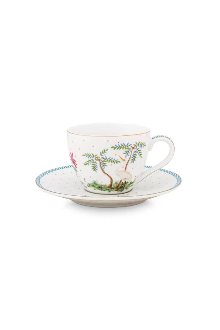 Outlet Jolie Espresso Cup & Saucer Dots Gold Cups/Saucers