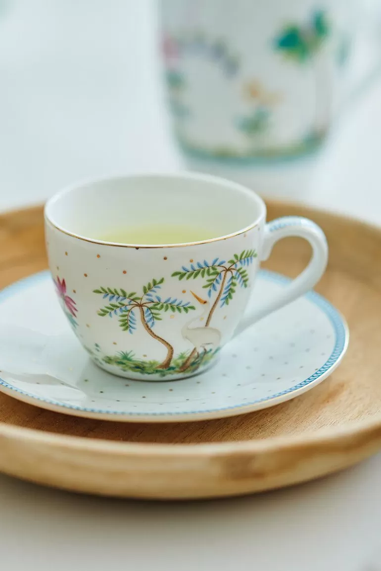 Outlet Jolie Espresso Cup & Saucer Dots Gold Cups/Saucers