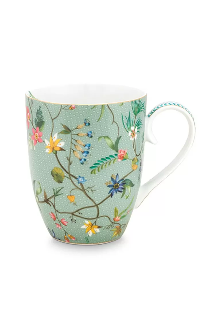 Sale Jolie Mug Large Flowers Blue Tea Mugs