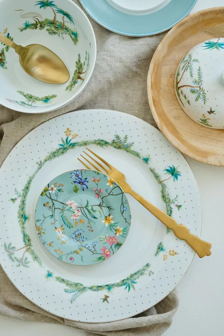 Flash Sale Jolie Petit Four Flowers Blue 12 Cm Cake Plates
