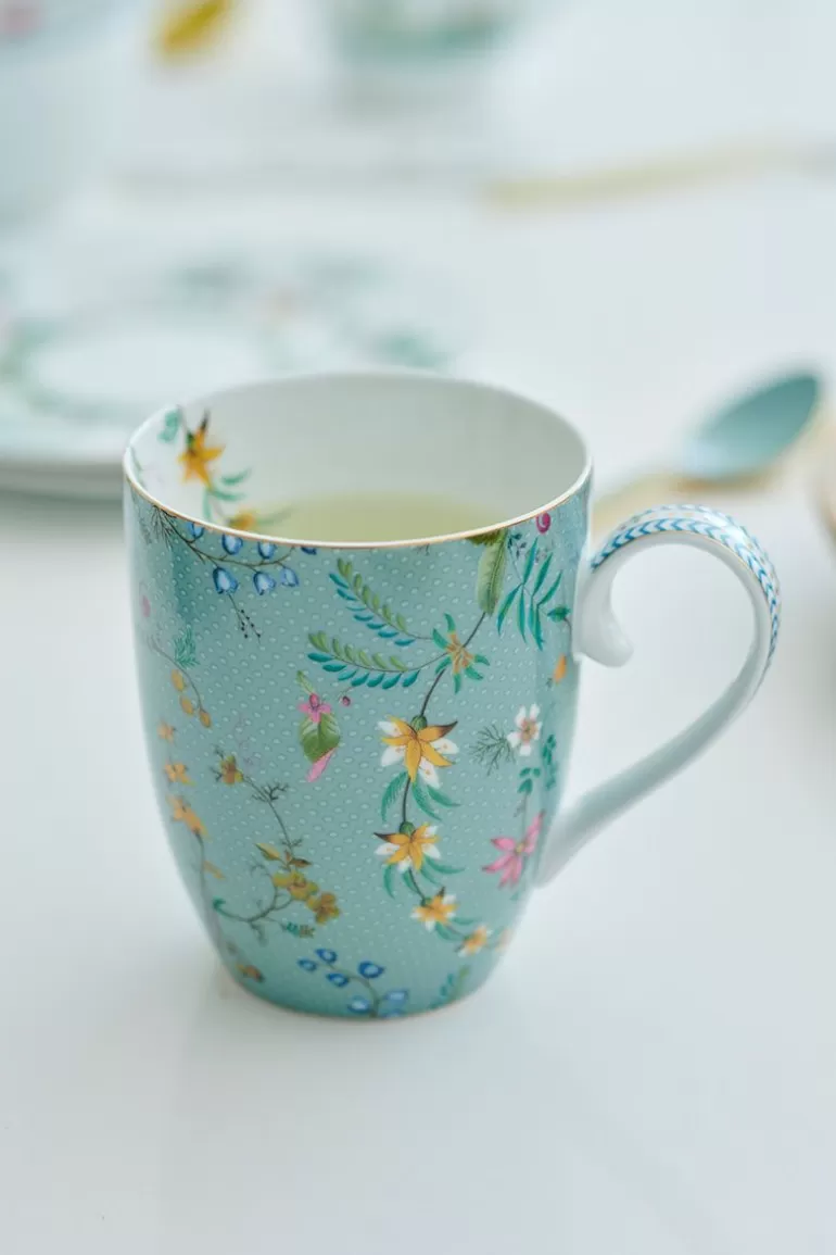 Best Sale Jolie Set/2 Mugs Large Flowers Porcelain Sets