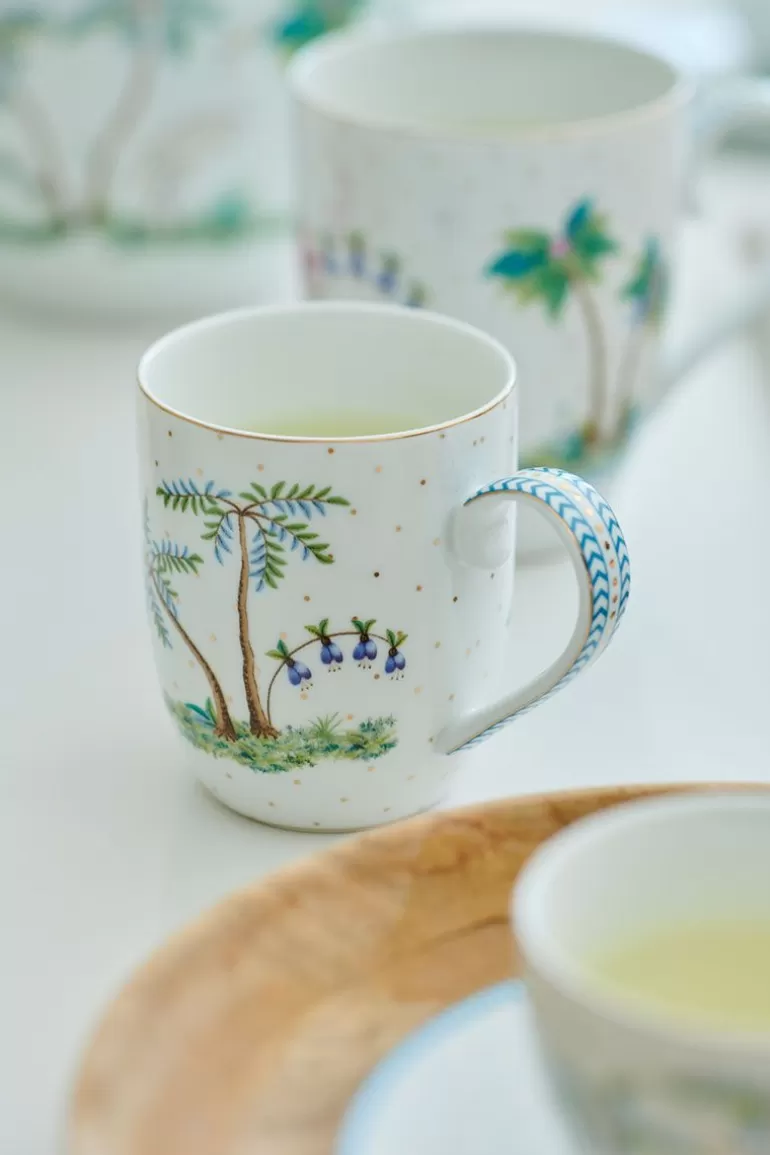 Discount Jolie Set/2 Mugs Small Dots Gold Porcelain Sets