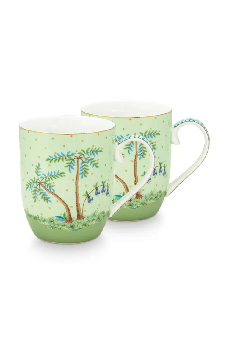 Sale Jolie Set/2 Mugs Small Gold Dots Porcelain Sets