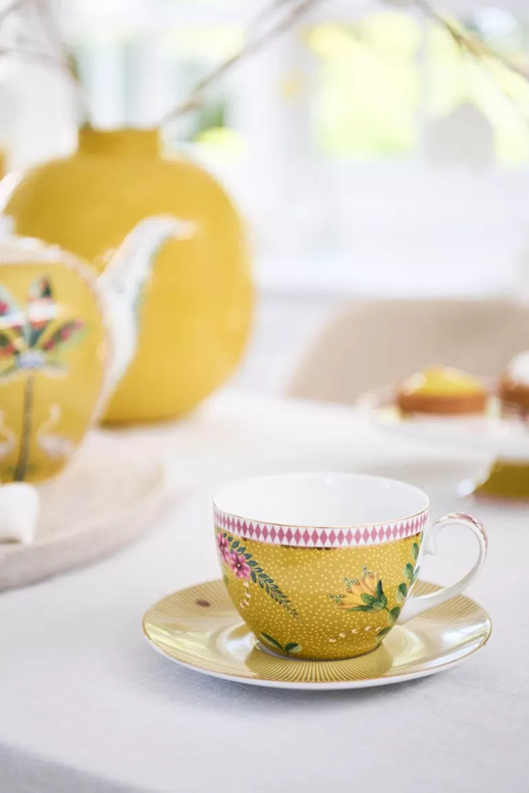 Cheap La Majorelle Cappuccino Cup & Saucer Yellow Cups/Saucers