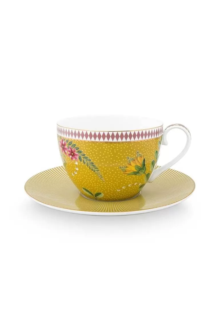 Cheap La Majorelle Cappuccino Cup & Saucer Yellow Cups/Saucers