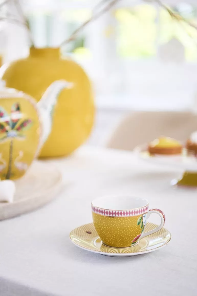 Cheap La Majorelle Espresso Cup & Saucer Yellow Cups/Saucers