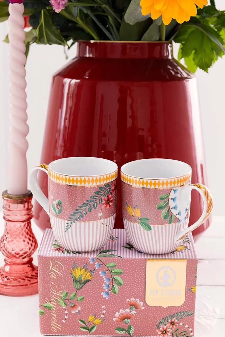Cheap La Majorelle Set/2 Mugs Small Pink Coffee Mugs