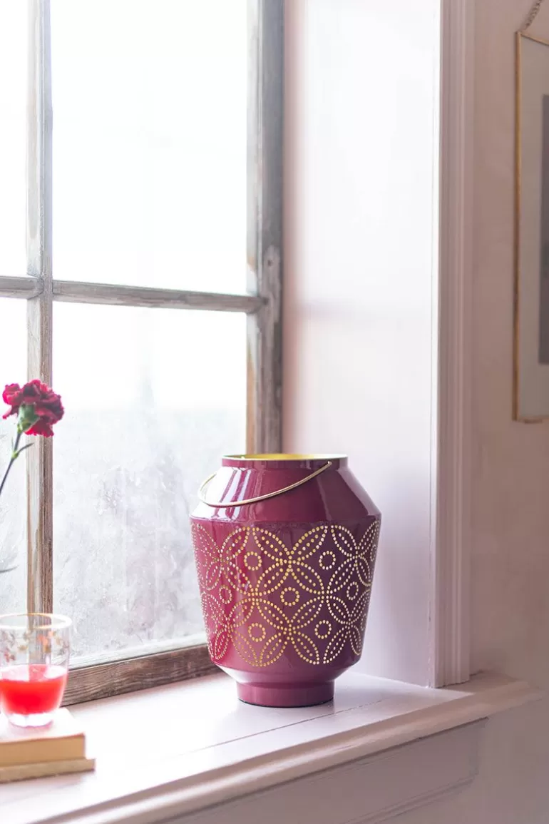 Discount Lantern Enamelled Dark 29Cm Sale Lanterns
