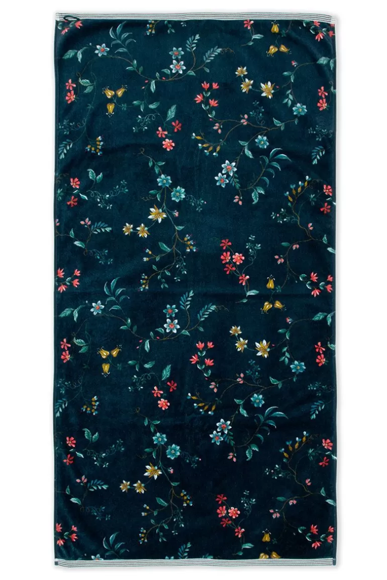 Cheap Large Bath Towel Les Fleurs Dark 70X140 Cm Towels