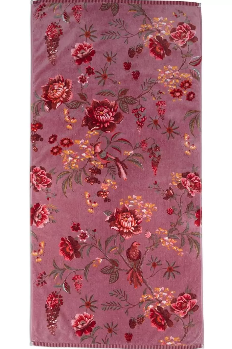 Fashion Large Bath Towel Secret Garden Mauve 70X140Cm Towels