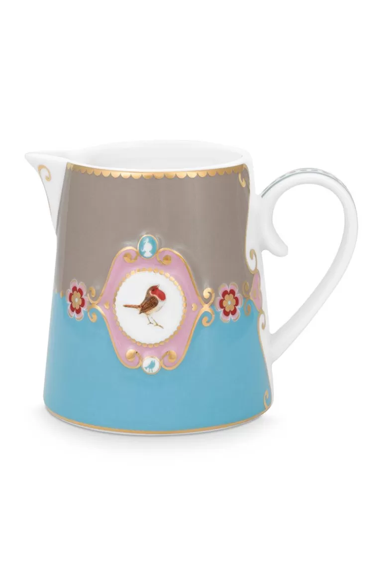 Discount Love Birds Jug Small Blue/Khaki Milk Jugs