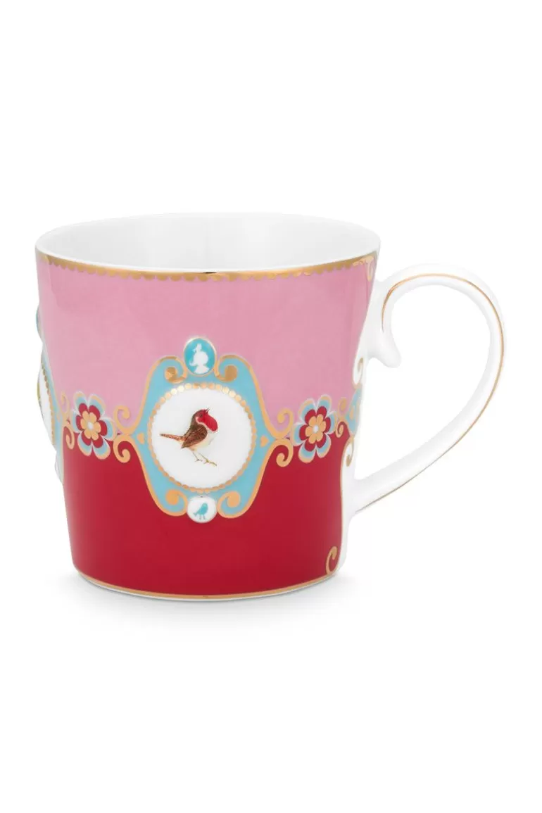 Flash Sale Love Birds Mug Large Red/Pink Tea Mugs