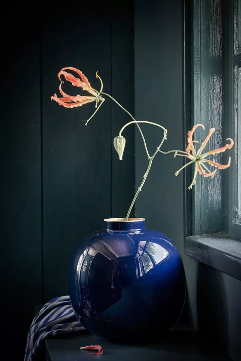 Flash Sale Metal Vase Dark 23 Cm Large Vases