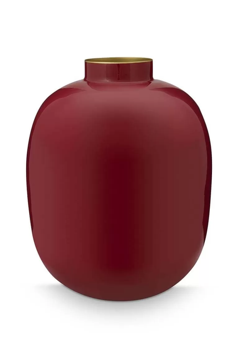 Online Metal Vase Dark 32Cm Large Vases