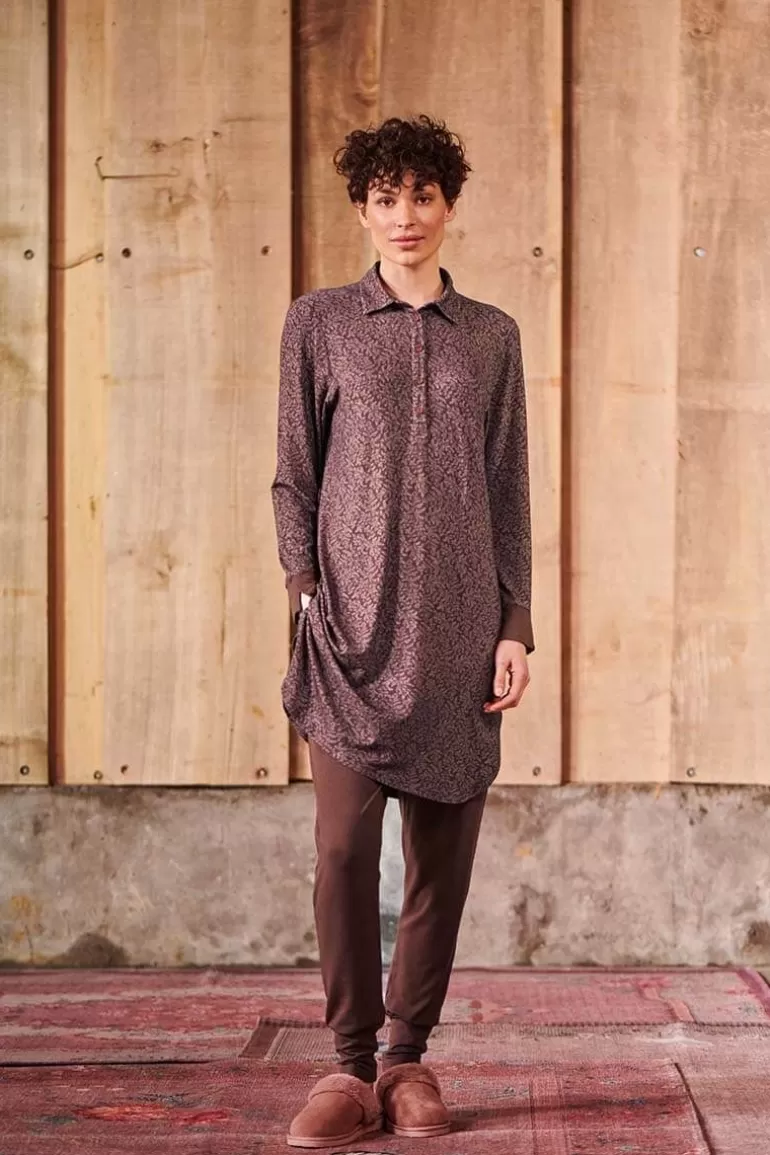 Clearance Nightdress Leafy Dots Terra Nightdresses