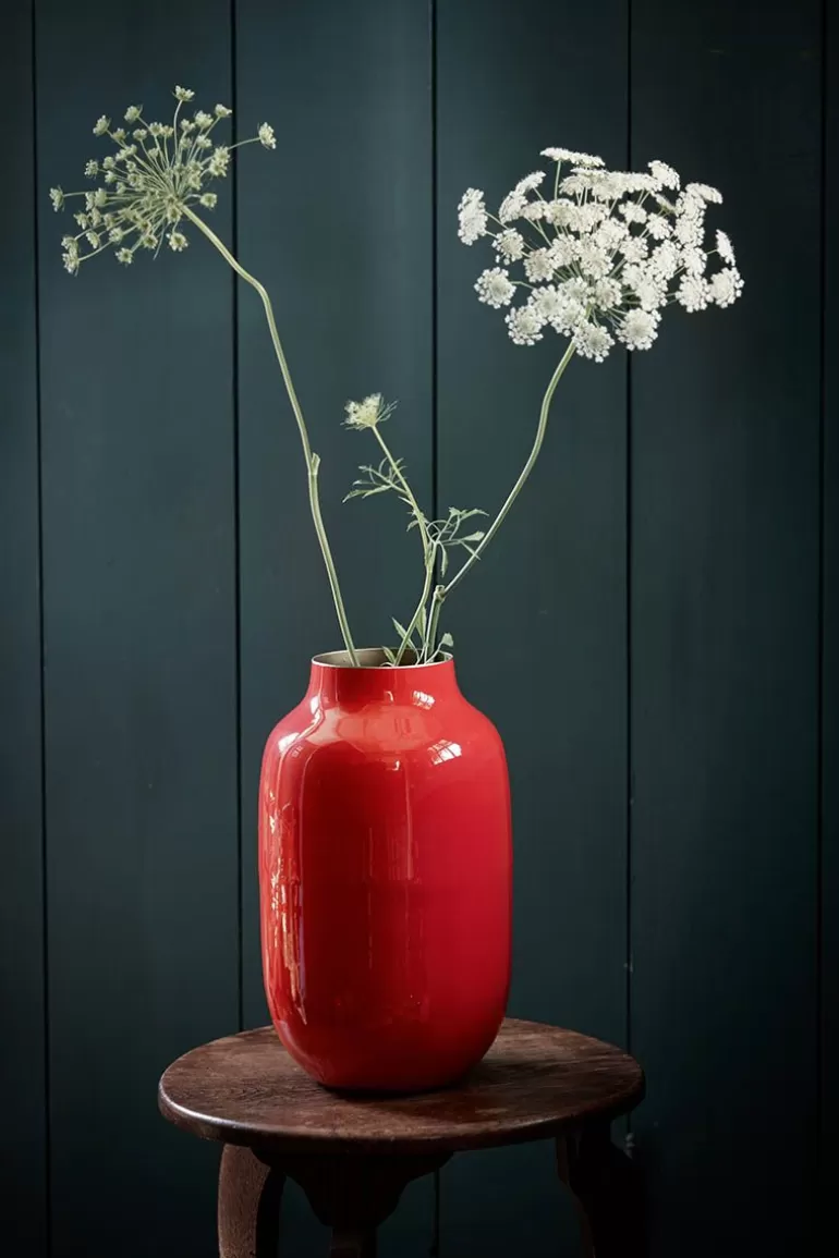Fashion Oval Metal Vase 30 Cm Large Vases